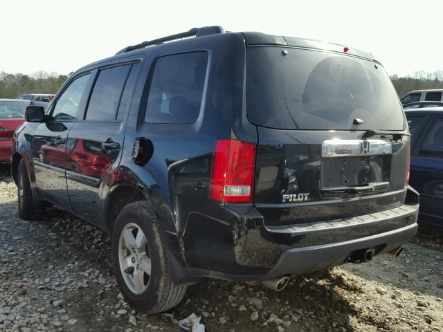 5FNYF3H40BB045521 - 2011 HONDA PILOT EX BLACK photo 3