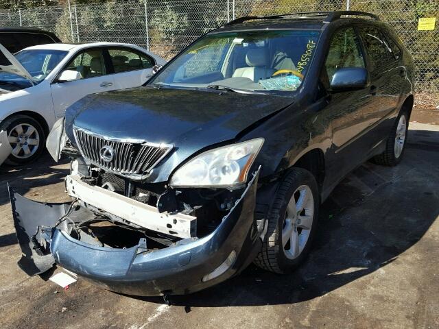 2T2HA31U04C006245 - 2004 LEXUS RX 330 BLUE photo 2