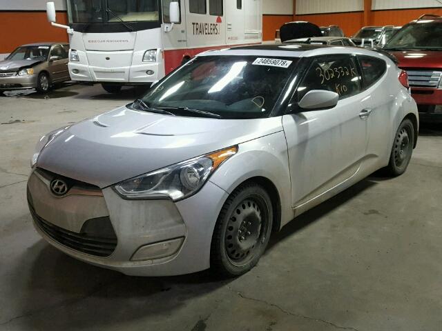 KMHTC6AD6CU060902 - 2012 HYUNDAI VELOSTER B SILVER photo 1