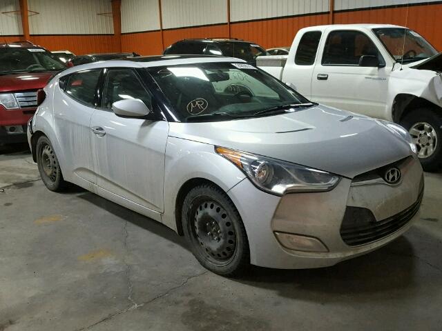 KMHTC6AD6CU060902 - 2012 HYUNDAI VELOSTER B SILVER photo 2