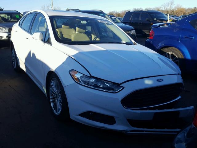 3FA6P0HD5ER310736 - 2014 FORD FUSION SE WHITE photo 1