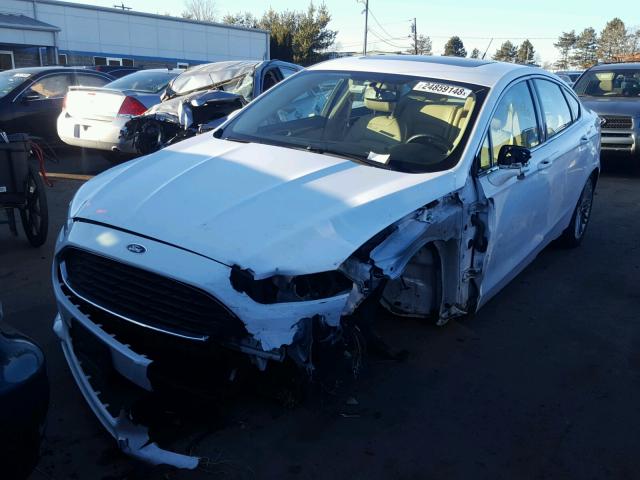 3FA6P0HD5ER310736 - 2014 FORD FUSION SE WHITE photo 2