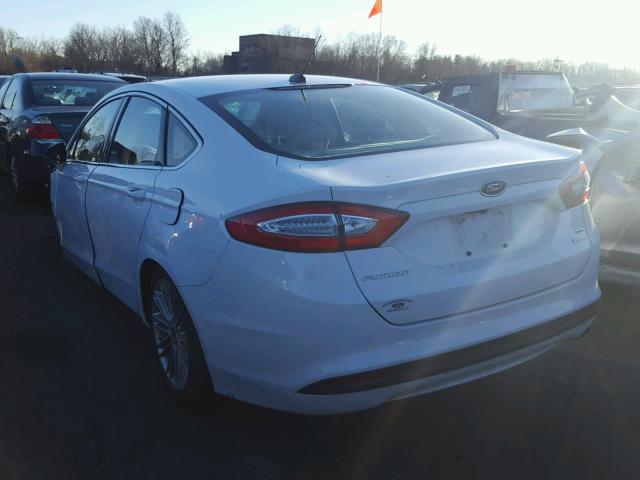 3FA6P0HD5ER310736 - 2014 FORD FUSION SE WHITE photo 3