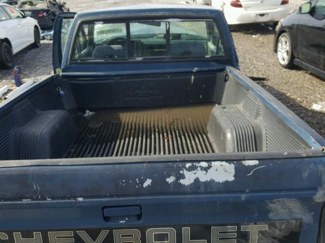 1GCCS14R2N8180225 - 1992 CHEVROLET S TRUCK S1 BLUE photo 6