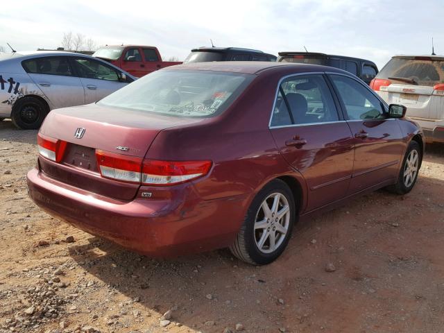 1HGCM66533A007256 - 2003 HONDA ACCORD EX MAROON photo 4