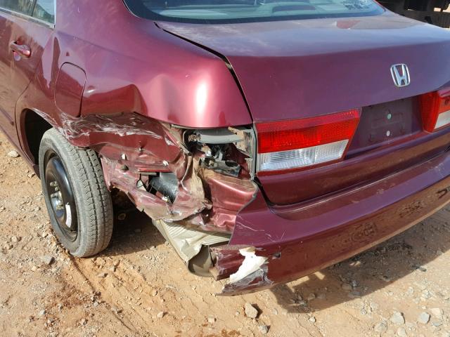 1HGCM66533A007256 - 2003 HONDA ACCORD EX MAROON photo 9