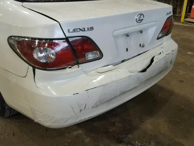 JTHBA30GX45052716 - 2004 LEXUS ES 330 WHITE photo 9