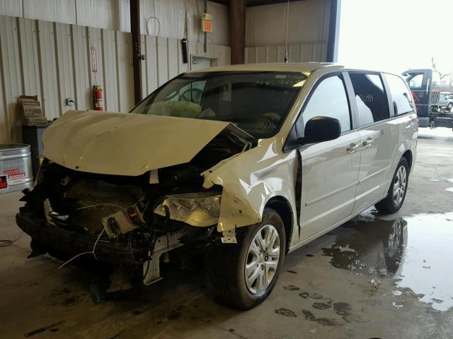 2C4RDGBG9GR358390 - 2016 DODGE GRAND CARA WHITE photo 2