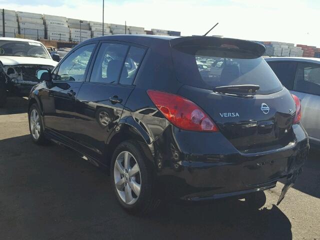 3N1BC1CP6BL434625 - 2011 NISSAN VERSA S BLACK photo 3