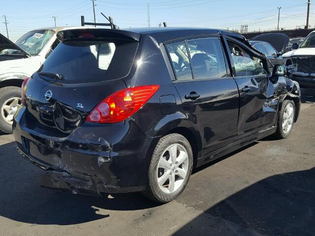 3N1BC1CP6BL434625 - 2011 NISSAN VERSA S BLACK photo 4