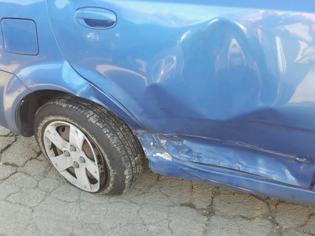 KL1TD56676B653374 - 2006 CHEVROLET AVEO BASE Mavi foto 9