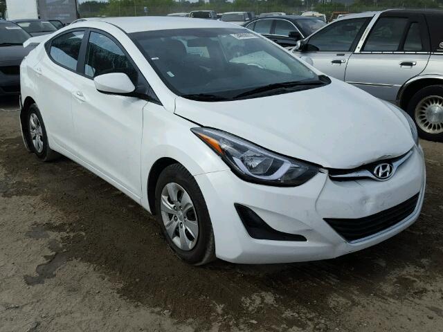 5NPDH4AEXGH691658 - 2016 HYUNDAI ELANTRA SE WHITE photo 1