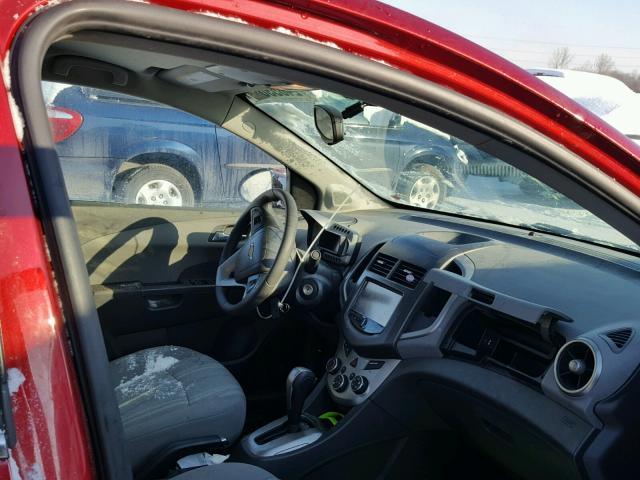 1G1JC5SH5F4151549 - 2015 CHEVROLET SONIC LT RED photo 5