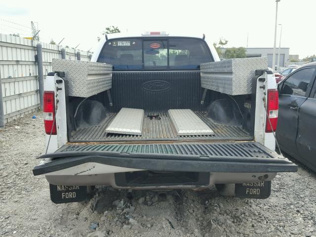 1FTPW14504KC91778 - 2004 FORD F150 SUPER WHITE photo 9