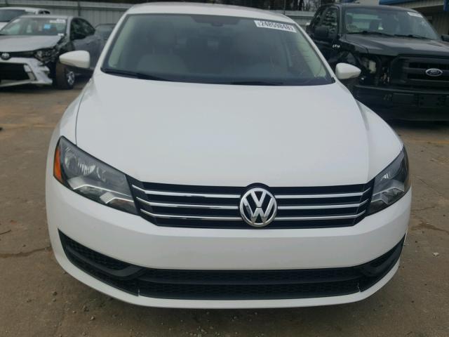 1VWBP7A37CC037634 - 2012 VOLKSWAGEN PASSAT SE WHITE photo 9