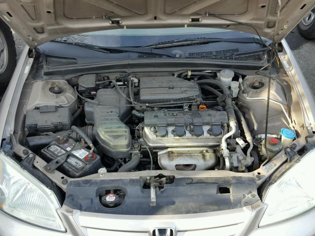 2HGES15551H607827 - 2001 HONDA CIVIC LX TAN photo 7