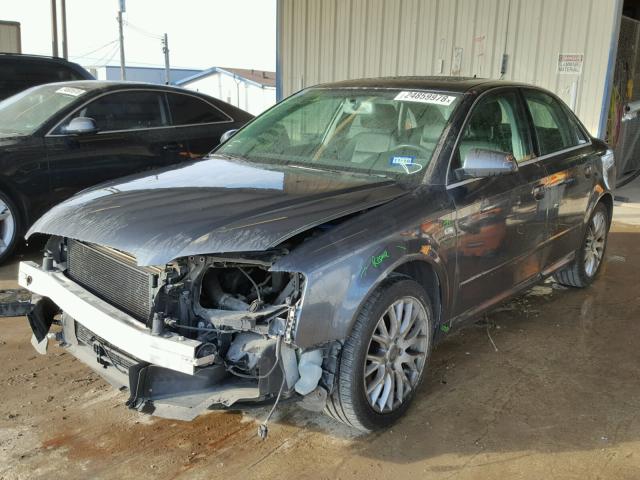 WAUDF78E18A135581 - 2008 AUDI A4 2.0T QU GRAY photo 2