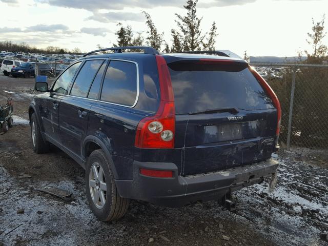 YV1CZ59HX41104241 - 2004 VOLVO XC90 BLUE photo 3