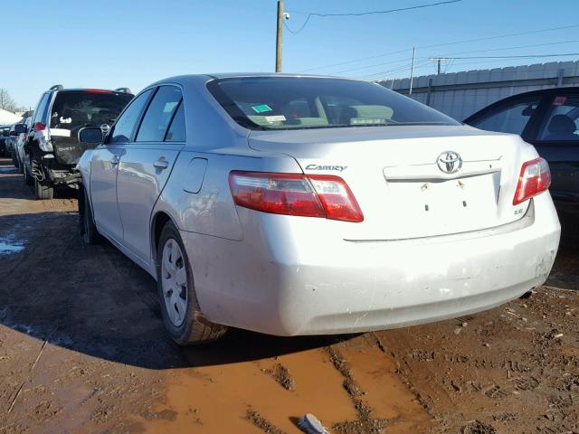 4T1BE46K38U202308 - 2008 TOYOTA CAMRY CE SILVER photo 3