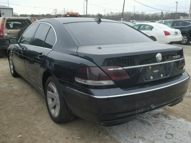 WBAHL83576DT06255 - 2006 BMW 750 I BLACK photo 3