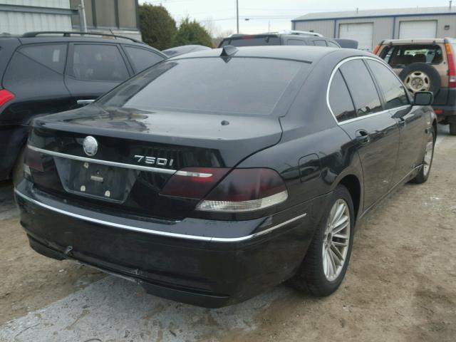 WBAHL83576DT06255 - 2006 BMW 750 I BLACK photo 4