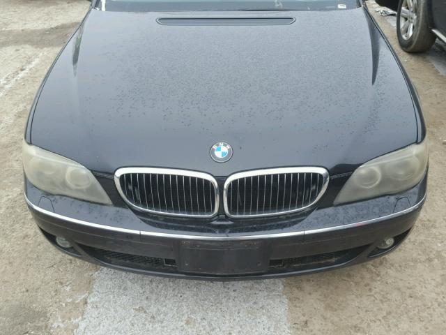 WBAHL83576DT06255 - 2006 BMW 750 I BLACK photo 7