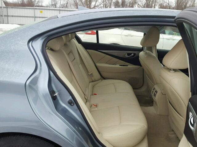 JN1BV7AR9FM399723 - 2015 INFINITI Q50 BASE BLUE photo 6