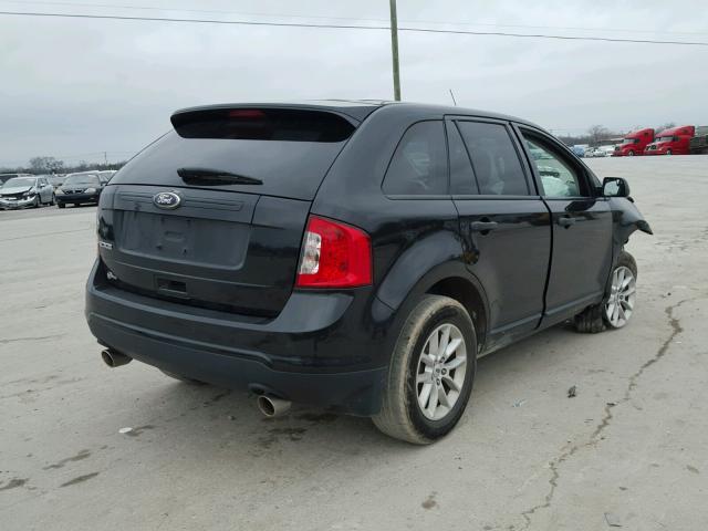 2FMDK3GC0EBA84044 - 2014 FORD EDGE SE BLACK photo 4