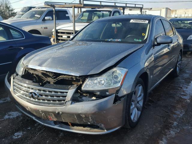 JNKAY01FX7M458839 - 2007 INFINITI M35 BASE GRAY photo 2