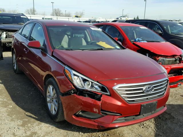 5NPE24AF5GH409571 - 2016 HYUNDAI SONATA SE RED photo 1