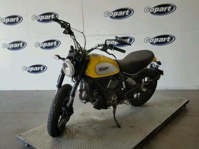 ML015ANM4GT006075 - 2016 DUCATI SCRAMBLER YELLOW photo 2