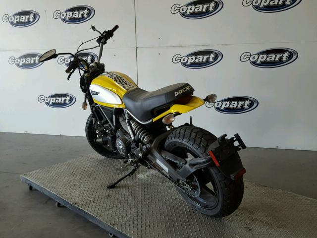 ML015ANM4GT006075 - 2016 DUCATI SCRAMBLER 黄色 照片 3