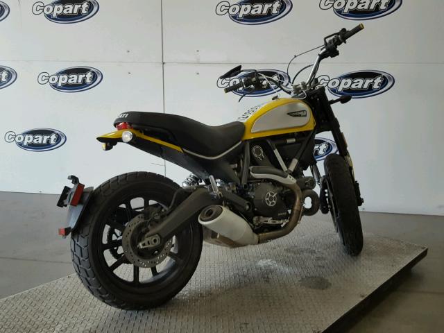 ML015ANM4GT006075 - 2016 DUCATI SCRAMBLER 黄色 照片 4
