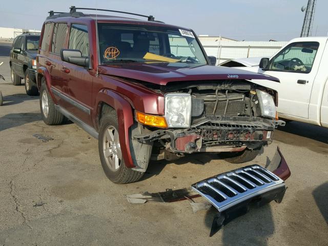 1J8HG48KX7C588664 - 2007 JEEP COMMANDER MAROON photo 1