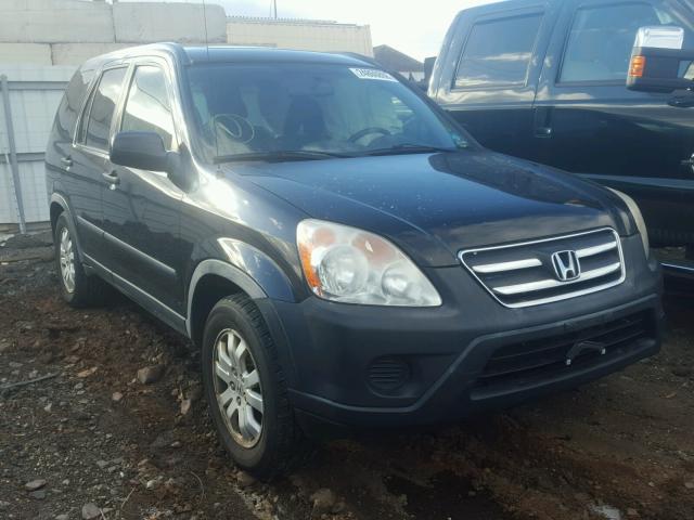 JHLRD68836C013487 - 2006 HONDA CR-V EX BLACK photo 1