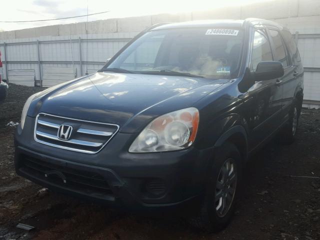 JHLRD68836C013487 - 2006 HONDA CR-V EX BLACK photo 2