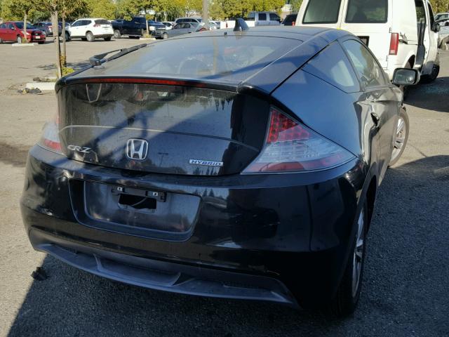 JHMZF1D65BS010877 - 2011 HONDA CR-Z EX BLACK photo 4