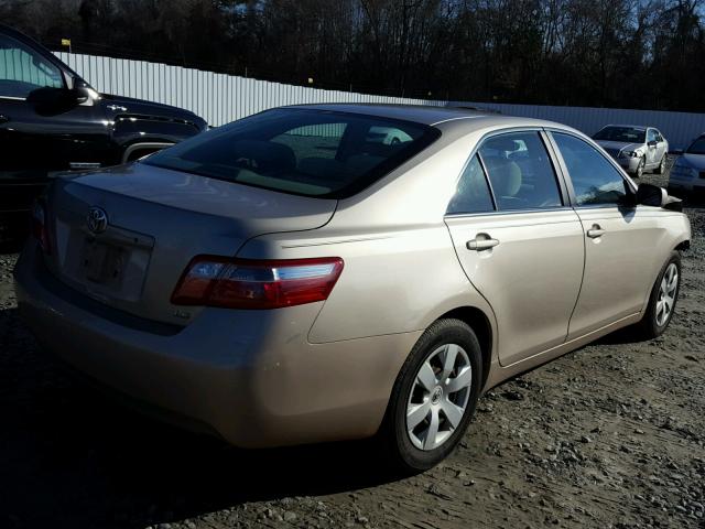 4T1BE46K27U571269 - 2007 TOYOTA CAMRY GOLD photo 4