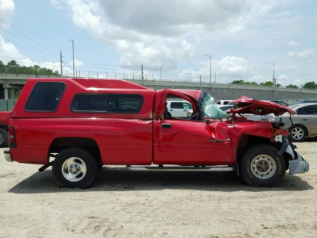 1B7HC16X7WS695840 - 1998 DODGE RAM 1500 RED photo 10