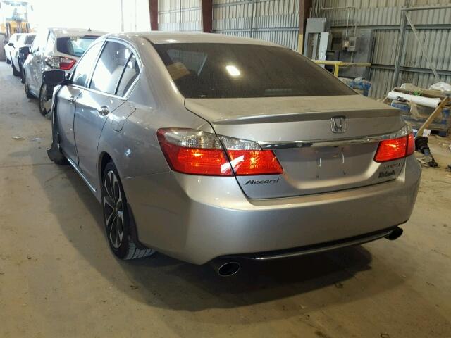 1HGCR2F53FA123667 - 2015 HONDA ACCORD SPO SILVER photo 3