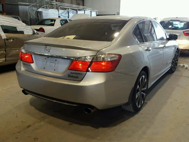 1HGCR2F53FA123667 - 2015 HONDA ACCORD SPO SILVER photo 4