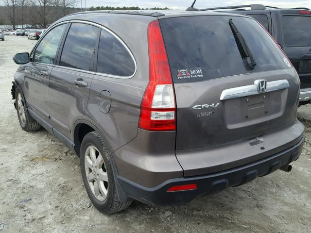 5J6RE38799L011886 - 2009 HONDA CR-V EXL BROWN photo 3