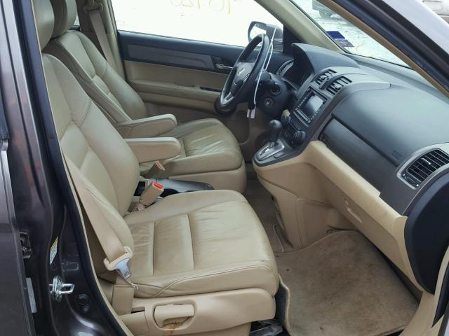 5J6RE38799L011886 - 2009 HONDA CR-V EXL BROWN photo 5