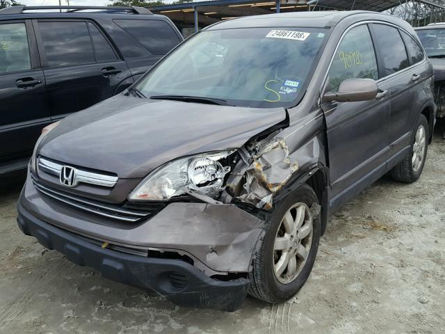 5J6RE38799L011886 - 2009 HONDA CR-V EXL BROWN photo 9