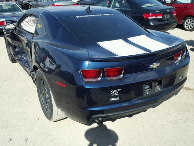 2G1FA1E38C9152059 - 2012 CHEVROLET CAMARO LS BLUE photo 3