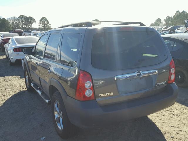 4F2YZ02ZX5KM19019 - 2005 MAZDA TRIBUTE I CHARCOAL photo 3