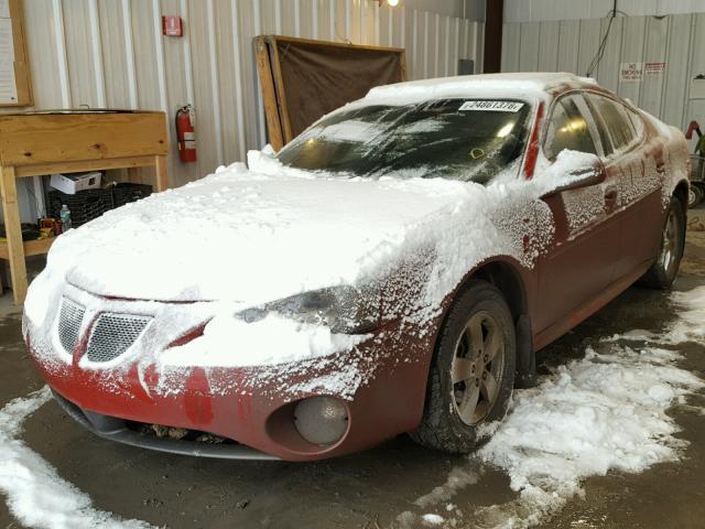 2G2WP552161312455 - 2006 PONTIAC GRAND PRIX RED photo 2