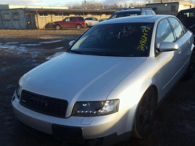 WAULC68E82A307997 - 2002 AUDI A4 1.8T QU GRAY photo 2