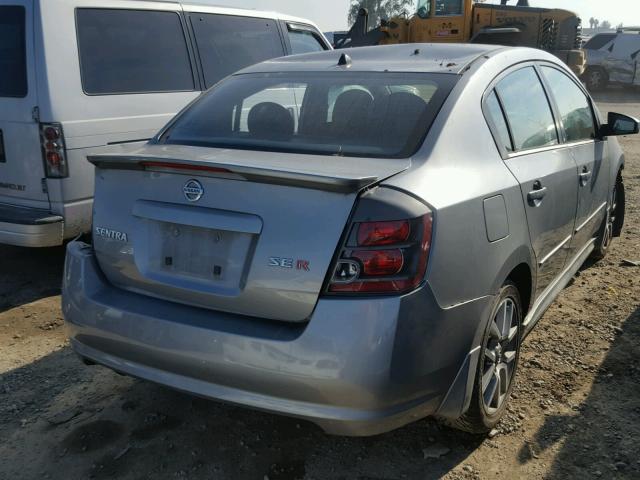 3N1BB61EX8L664355 - 2008 NISSAN SENTRA SE- CHARCOAL photo 4