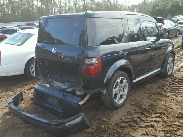 5J6YH18947L014670 - 2007 HONDA ELEMENT SC BLACK photo 4